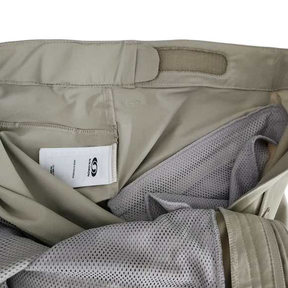 SALOMON Wayfarer Capri Hiking Pants beige size 8 - Picture 7 of 16